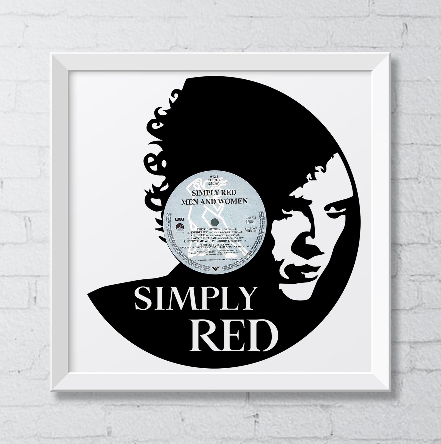 VINILE IN CORNICE_Mod SIMPLY RED