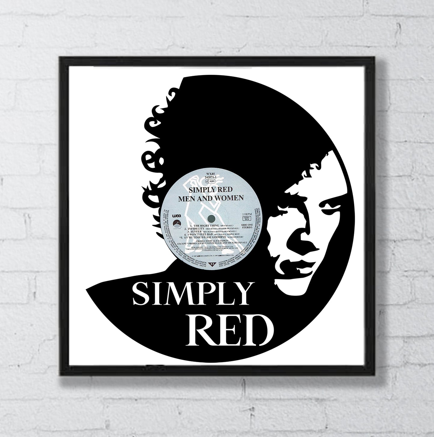 VINILE IN CORNICE_Mod SIMPLY RED