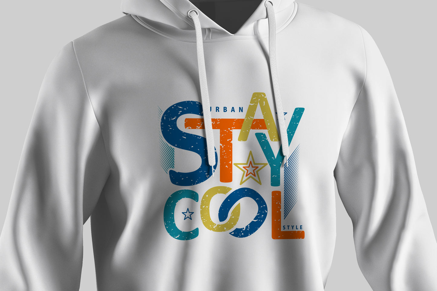 "STAY COOL" Hooded Sweatshirt